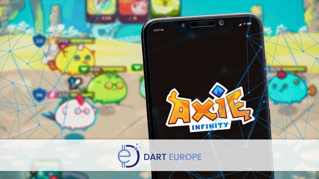 axie infinity logo on mobile device